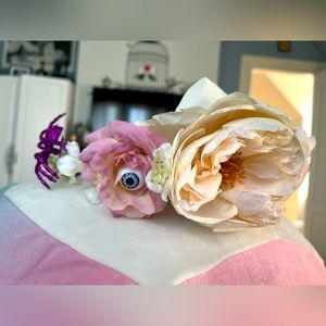 Creepy floral headpiece